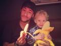 Neymar con il figlio nella foto su Instagram