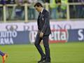 Vincenzo Montella deluso dopo Fiorentina-Sassuolo. Ansa