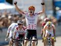 Will Routley, 31 anni, al traguardo della quarta tappa del Giro di california. AFP