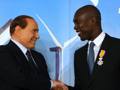 Seedorf e Berlusconi, quando erano ancora in piena sintonia. Lapresse