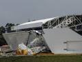 Il crollo, lo scorso novembre, durante la costruzione dello stadio Itaquero a San Paolo. Afp