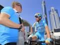 Aleksander Vinokourov e Vincenzo Nibali al Dubai Tour. Bettini