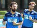 Pirlo e Marchisio, centrocampisti della Juventus e della Nazionale. LaPresse