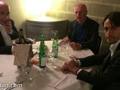 Un momento della cena tra Adriano Galliani, Arrigo Sacchi e Filippo Inzaghi. acmilan.com