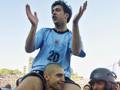 L'ex Inter Alvaro Recoba con la maglia della nazionale uruguaiana nel 2001. Reuters