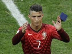 Ronaldo in campo contro il Ghana. Lapresse
