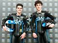 Romano Fenati e Francesco Bagnaia, del team Sky VR 46 di Moto3. Ansa