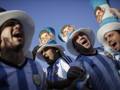L'entusiasmo dei tifosi argentini. Afp