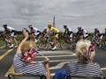 L'entusiasmo inglese per il Tour de France. Afp