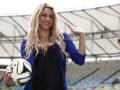 Shakira, 37, partner del difensore del Bara Gerard Piqu, ieri al Maracana: sar la star della cerimonia di chiusura. Action Images