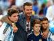 David Beckham e i suoi tre figli. Getty