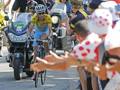 L'arrivo di Vincenzo Nibali a Chamrousse. Reuters