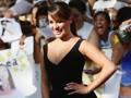 Lea Michele, 27 anni, sfila per i fan al Giffoni Film Festival. Getty Images