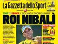 La copertina gialla Gazzetta in onore di Nibali