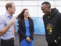 Usain Bolt con il principe William e la duchessa Kate. Action Images