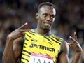 Usain Bolt, 27 anni, festeggia dopo la qualificazione alla finale. Action Images