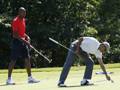 Ray Allen, 39 anni, sul green col Presidente Barack Obama. Reuters