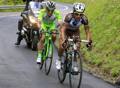 Enrico Barbin e Domenico Pozzovivo al Giro d'Italia. Bettini