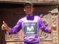 Nairo Quintana,24 anni, con la maglia viola di leader