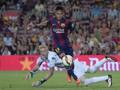 Neymar in gol nell'amichevole del Barcellona contro il Leon. AP