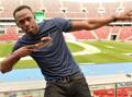 Usain Bolt, 28 anni appena compiuti,  il primatista mondiale sui 100 e 200 metri. Afp