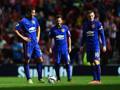 Robin Van Persie, Juan Mata e Wayne Rooney dopo il pareggio del Sunderland. Getty Images