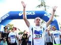 A Rubiera (RE) Stefano Baldini festeggia i 10 anni dall'oro olimpico nella maratona di Atene 2004. (Colombo)