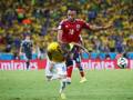L'entrata mondiale di Juan Camilo Zuniga su Neymar. Reuters