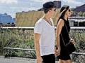 Bastian Schweinsteiger, 30 anni, e Ana Ivanovic, 26, sorpresi dal quotidiano Bild lungo la High Line di Manhattan.