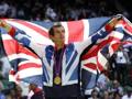 Andy Murray festeggia l'oro olimpico per la Gran Bretagna a Londra 2012. Ap
