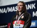 Katinka Hosszu, 25 anni, sul podio a Mosca. AP