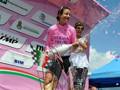 Marianne Vos festeggia la vittoria del Giro d'Italia donne del 2014