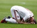 Fernando Torres a terra: dopo l’ottimo esordio a Empoli lo spagnolo del Milan sta deludendo. Lapresse