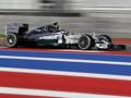 Nico Rosberg in azione ad Austin. Afp