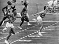 Livio Berruti, torinese, ha 21 anni quando nel 1960 alle Olimpiadi di Roma vince la finale dei 200 metri. Afp