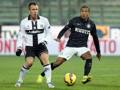 Antonio Cassano, attaccante del Parma, e Juan Jesus, difensore dell'Inter. Ansa