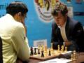 Carlsen contro Anand. AFP