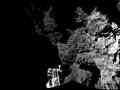 Il primo selfiie di Rosetta:   stata diffusa via Twitter dal profilo dell'Agenzia Spaziale Europea 