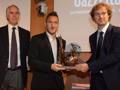 Francesco Totti, 38 anni, riceve il Premio Facchetti alla Gazzetta dello Sport. Bozzani
