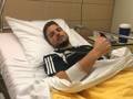 Dries Mertens, in ospedale dopo l'infortunio subito in Belgio-Galles. Ansa