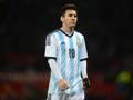 Lionel Messi con la maglia della nazionale argentina. Lapresse