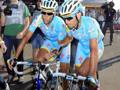 Giro 2013: da sinistra Vincenzo Nibali, messinese di 30 anni, e Valerio Agnoli, 29 anni, di Fiuggi. Betiini