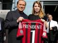 Silvio Berlusconi, 78 anni, con la figlia Barbara, 30, a.d. del Milan. Ansa