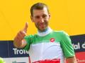 Vincenzo Nibali, 30 anni, in maglia tricolore. BETTINI 