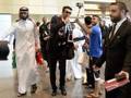 Gianluigi Buffon nell'aeroporto di Doha. Instagram/@juventus