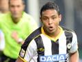 Luis Muriel, attaccante dell’Udinese. Lapresse