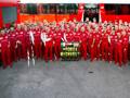 La scuderia Ferrari unita in sostegno di Schumacher. Afp