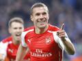 Lukas Podolski, 29 anni, attaccante tedesco dell'Arsenal. Epa