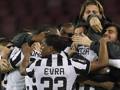 Bianconeri in festa dopo il gol di Paul Pogba. Reuters
