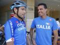 Davide Cassani e Giuseppe D'Urso al Tour de San Luis. Bettini